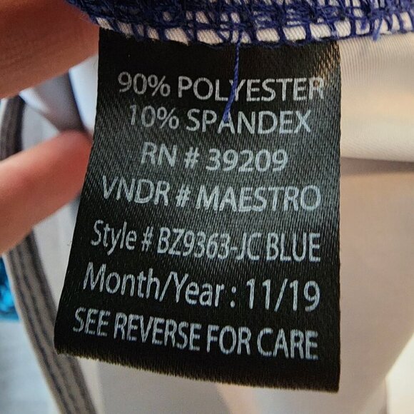 Burnside Men's Board Shorts Blue Tropical Ombre Drawstring Waist Swim Surf Short - Picture 5 of 9